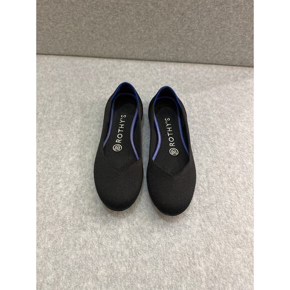 Rothy’s The Flat Round Toe Ballet in Black Solid – Size 6 - Picture 3 of 7
